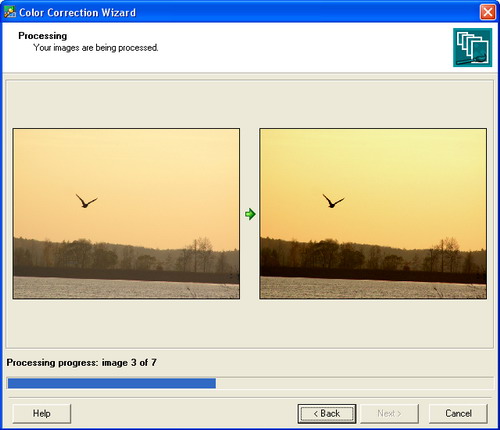 Screenshot of Color Correction Wizard