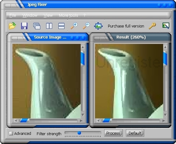 Screenshot of Jpeg Fixer